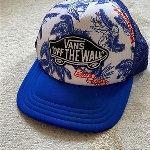 Vans Classic patch Blue and White Trucker Hat